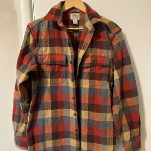 L.L. Bean Chamois Plaid Flannel Shirt